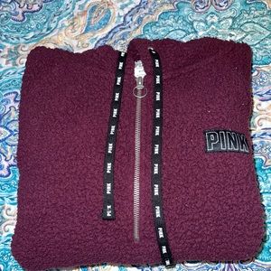 PINK sherpa jacket/sweater
